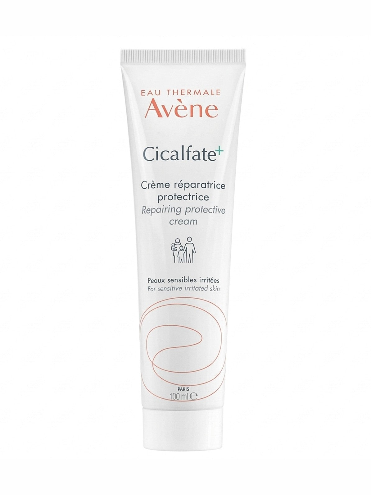 Crème réparatrice Avène Cicalfate+ protectrice, grand tube blanc 100 ml à motif orange – Orineeds