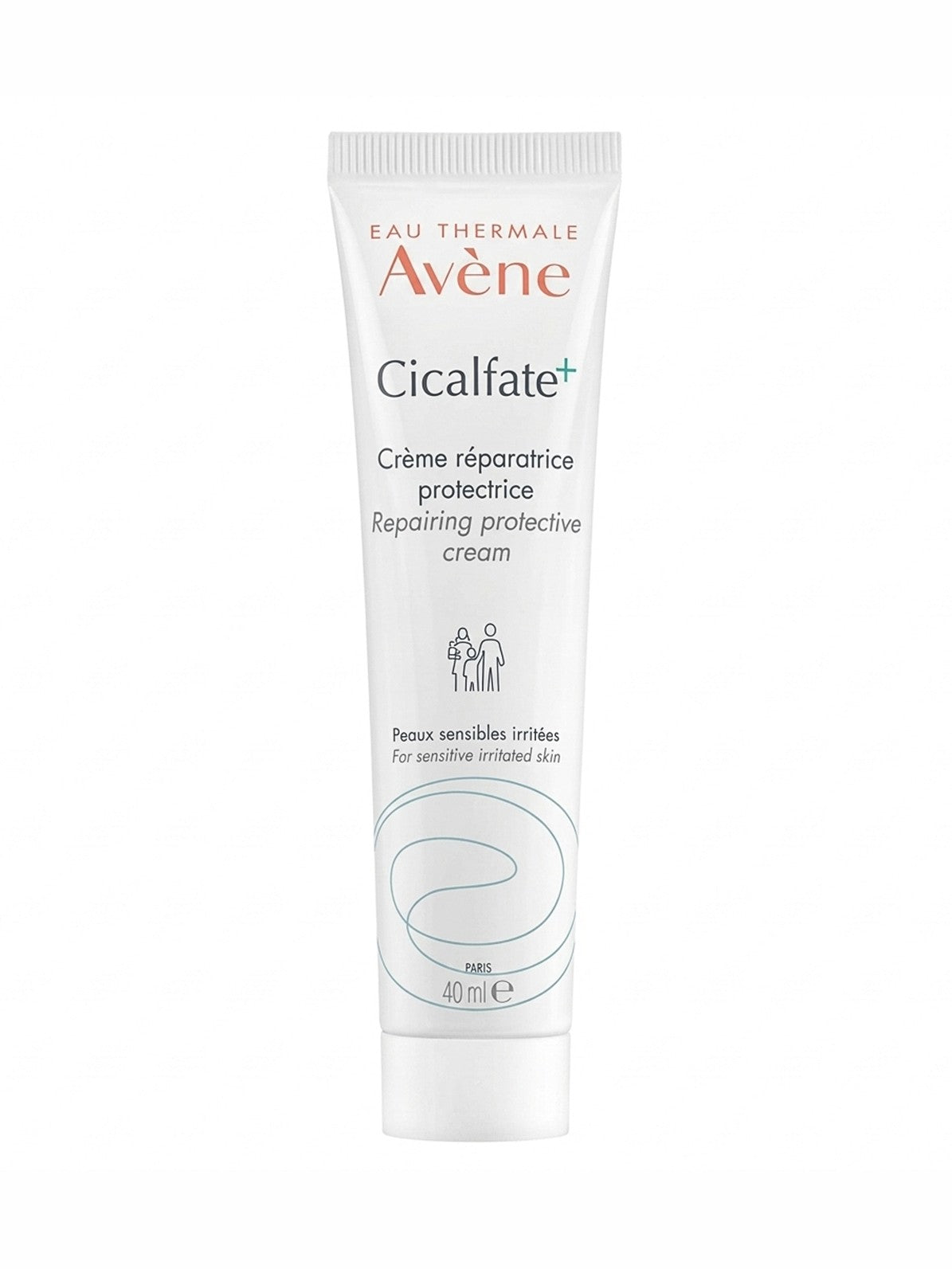 Crème réparatrice Avène Cicalfate+ peaux sensibles irritées, petit tube blanc 40 ml, liseré bleu – Orineeds